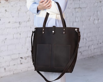 IGOLUMON Borsa Donna Grande Porta PC 15.6 Pollici in Tela - Tracolla Tote per Computer, Università, Scuola, Business, Ufficio, Marrone