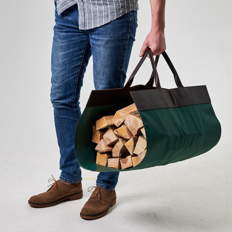 MyLeatherCo Firewood Carrier - Thumbnail 3