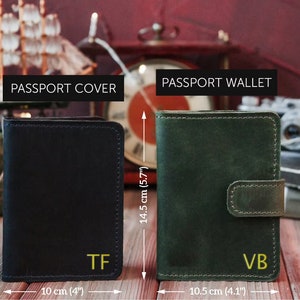 Passport wallet,Leather Passport holder,Passport case,Leather passport cover personalized,Traveler's gift,Leather passport wallet image 2