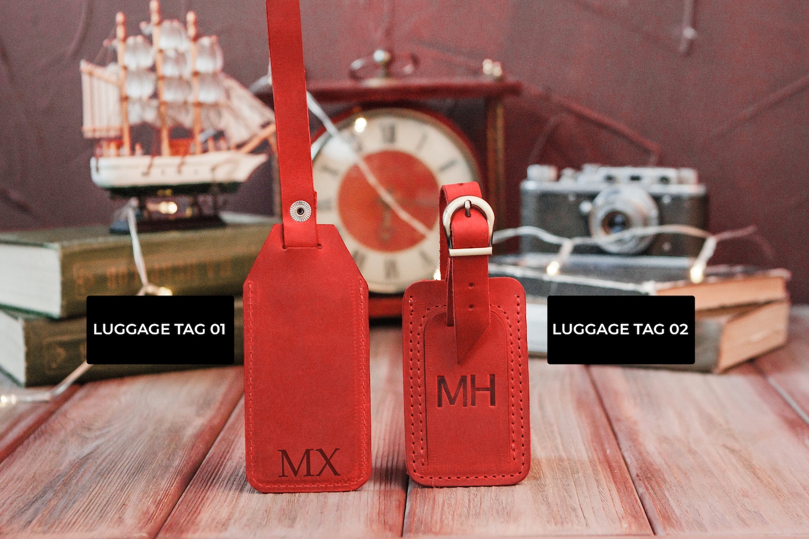 Luggage tag setPersonalized passport holder and luggage Etsy