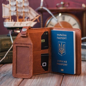 Cartera para pasaporte, Funda de cuero para pasaporte, Funda para pasaporte, Funda de cuero para pasaporte personalizada, Regalo para viajeros, Cartera de cuero para pasaporte