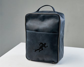 Personalisierter Schuhbeutel, Lederschuhbeutel, Schuhbeutel Sport, Läufer Geschenk, Läufer Geschenktasche, Monogramm Schuhbeutel, Turnschuhbeutel, Schuhbeutelaufbewahrung