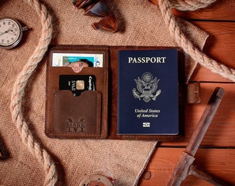 Copertina del passaporto personalizzata, Portafoglio passaporto, Porta passaporto in pelle, Porta passaporto personalizzato