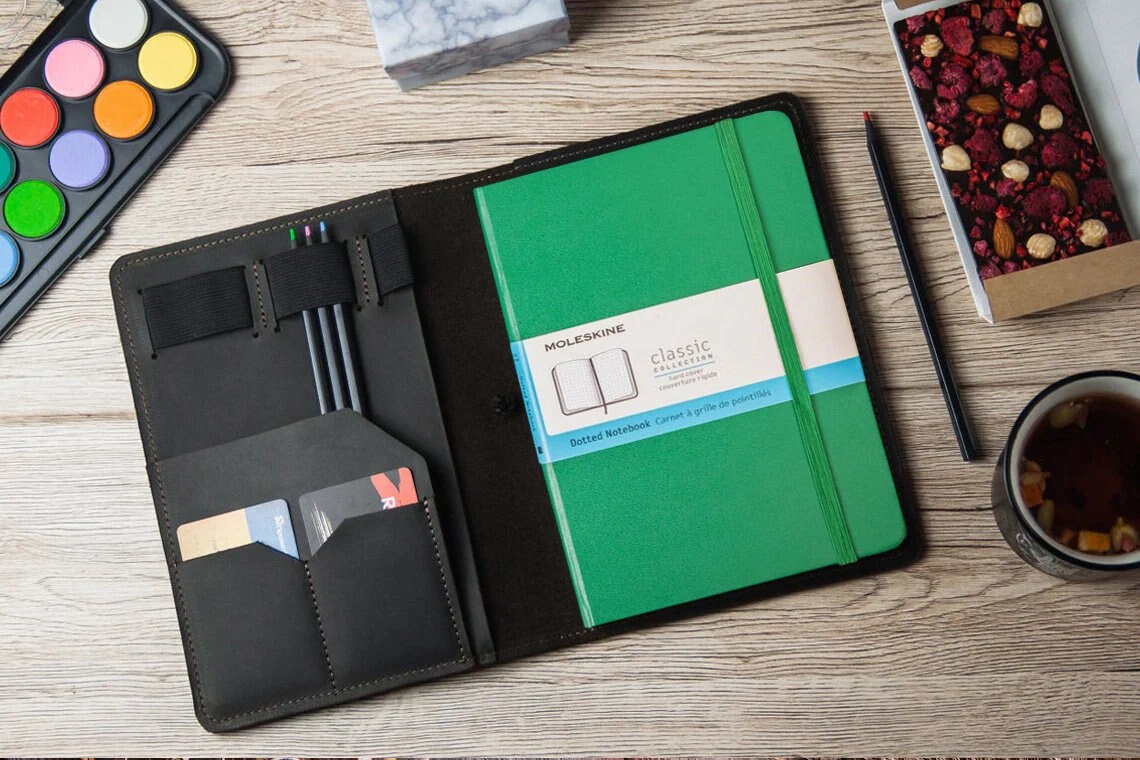 Leather Journal A4leather Journal for Himleather Notebook Etsy