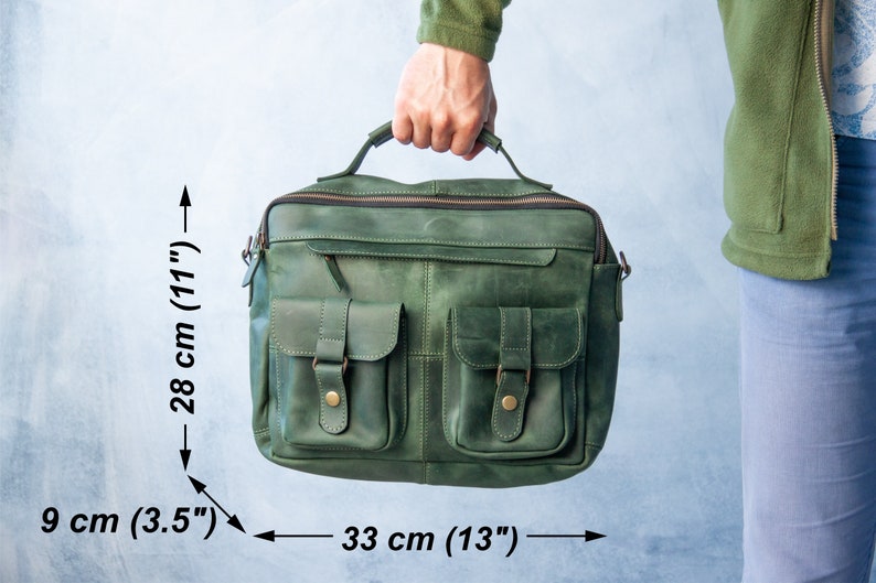 Benutzerdefinierte Aktentasche aus Leder, Aktentasche aus Leder für Männer, Aktentasche aus Leder, Laptoptasche aus Leder, Handgefertigte Aktentasche aus Leder, Arbeitsaktentasche, Laptop-Aktentasche Bild 4