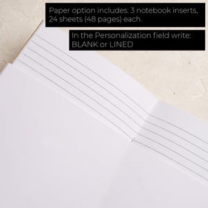 Handgefertigtes Notizbuch aus Leder, Monogrammiertes Notizbuch, nachfüllbares Notizbuch aus Leder, individuell graviertes Journal, nachfüllbare Planerhülle Bild 10
