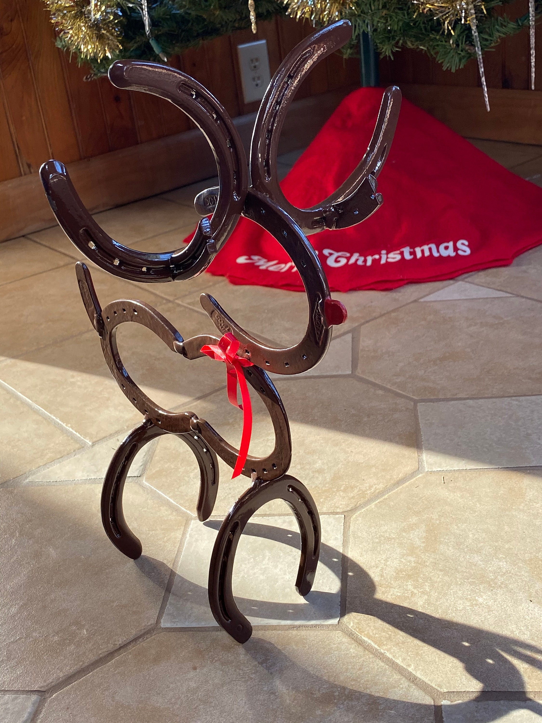 Horseshoe Reindeer Etsy