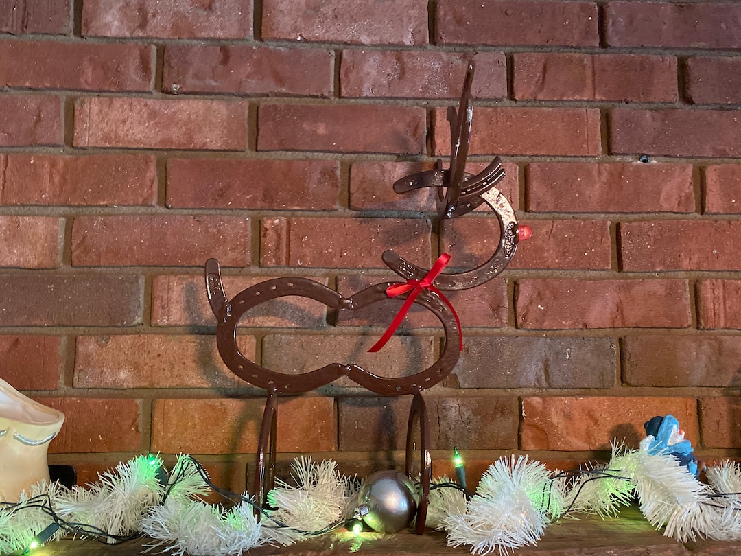 Horseshoe Reindeer Etsy
