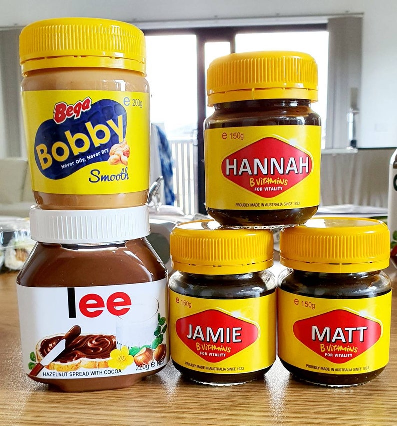 Personalised Peanut Butter Jars 200g / 375g peanut Butter Jar Etsy