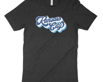 Groovy Kansas City Vintage Tri-color KC Luv | KC Royals Tee