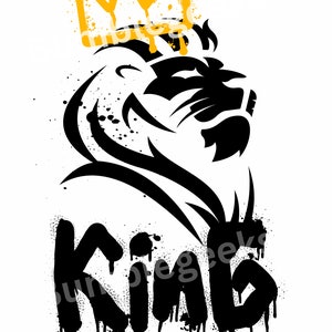 King, Lion, Graffiti, PNG, JPEG, Spray-paint