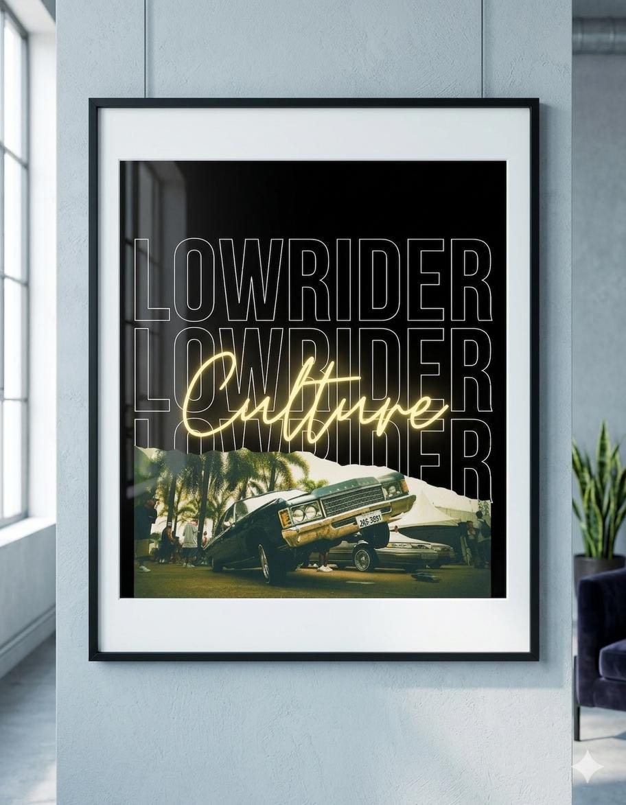 Lowrider Culture Art, Chicano Low and Slow Chevrolet Illustration