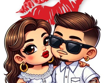 Kissing Couple, PNG, JPEG, Love, Valentine's Day