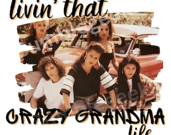 Chicana Grandma Life Art Print, Mi Vida Loca Lowrider Style (Digital Download)