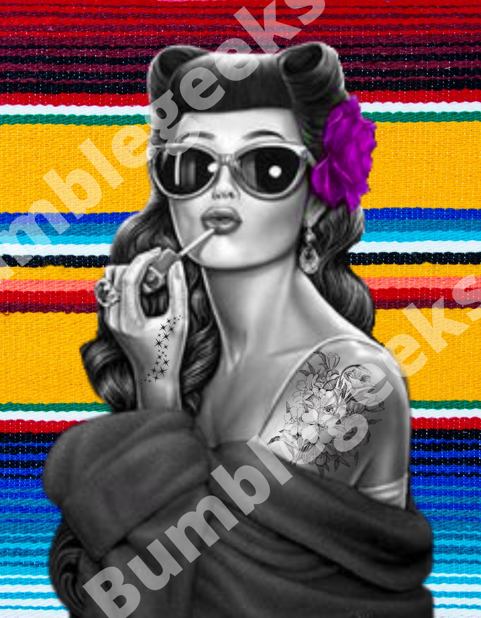 Vintage Rockabilly Pin Up Girl PNG Graphic by ArtbyCrystalJennings ·  Creative Fabrica