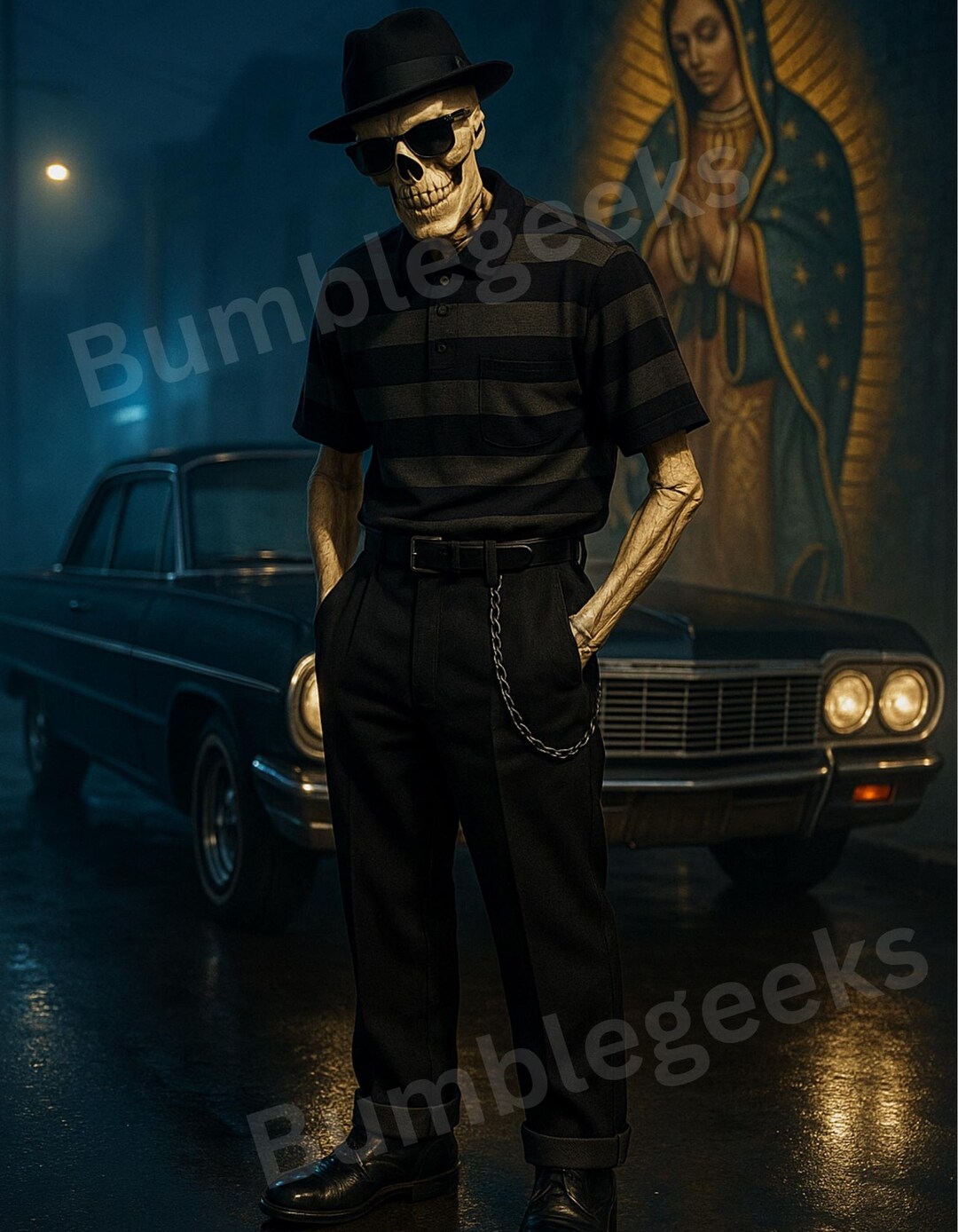 Chicano Skeleton, Old School, Barrio PNG, JPEG - Etsy
