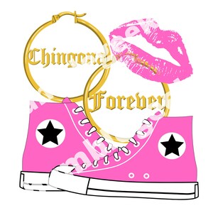 Chingona Forever, Hoop earrings, sneakers, Chucks, red lips, Old School, Chicana, Chola, Style, Clothing, Jewelry, Makeup
