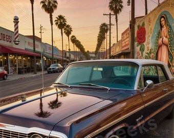 Barrio Lowrider, PNG, JPEG, California
