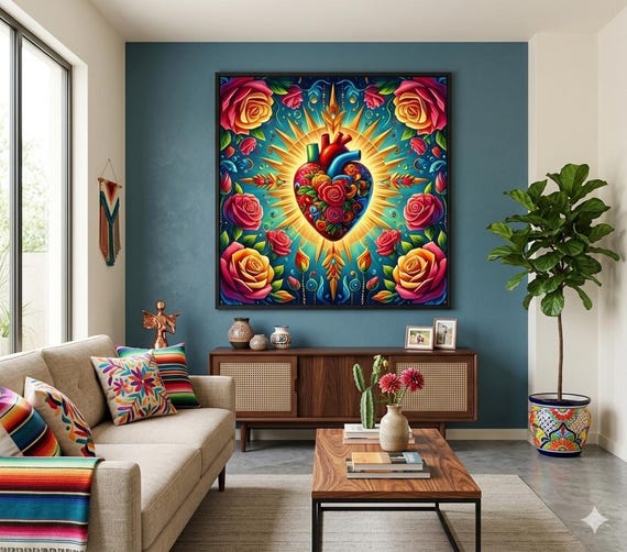Sacred Heart Art, Chicano Tattoo Style, Mexican Roses, Catholic