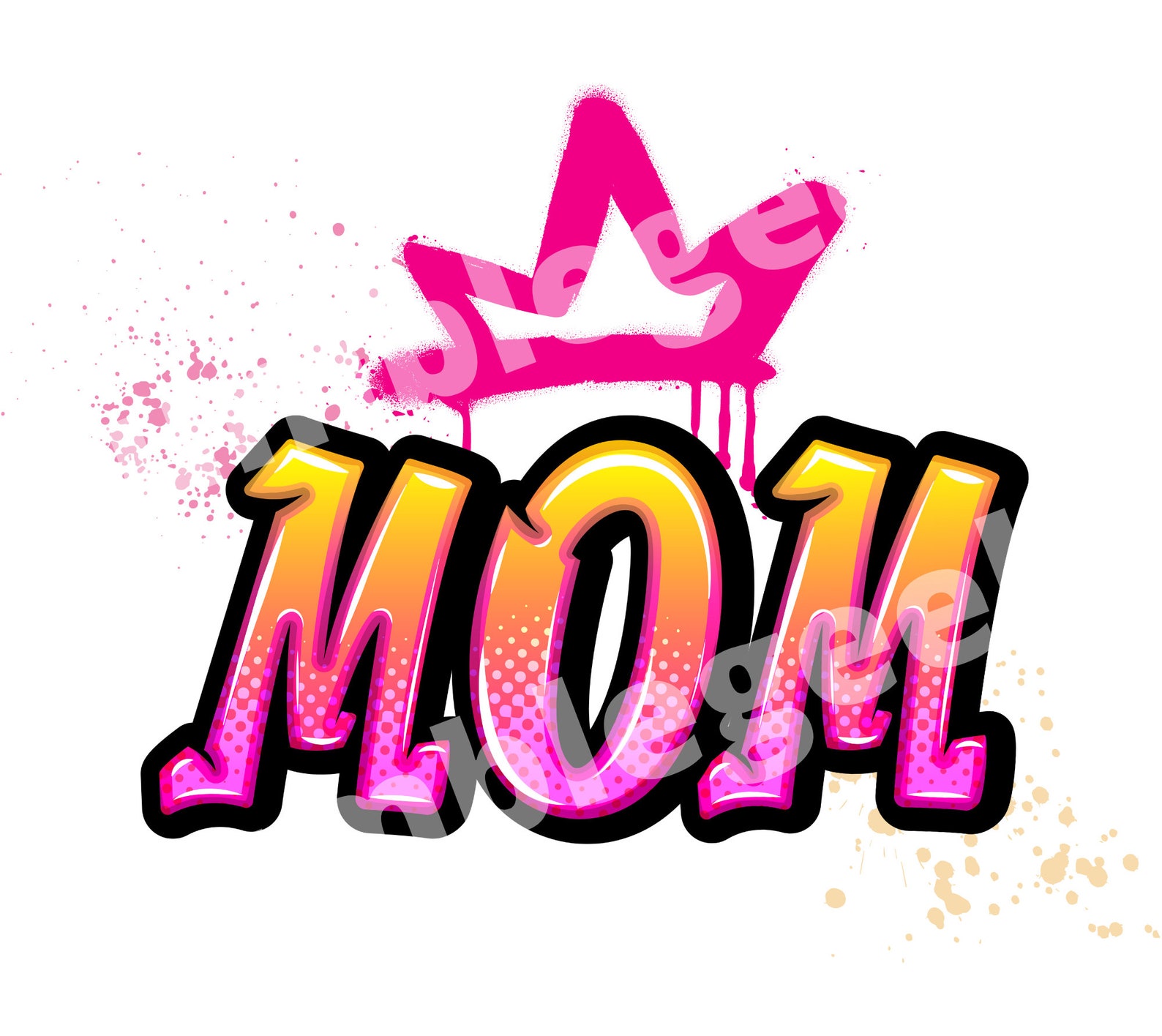 Mama, Graffiti, 90's Style, Mother, PNG, JPEG - Etsy