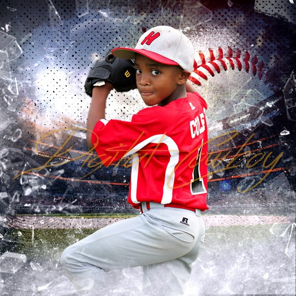 Fondo digital de béisbol, telón de fondo digital del jugador, para Photoshop compuesto, fondos de fotografía, fondo deportivo, tema deportivo