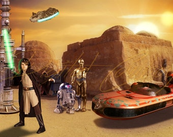 Sci-fi Digital Background, Sci-fi Wars Digital Background, Sci-fi Desert, Sci-fi Background, Photography Backgrounds & Backdrops