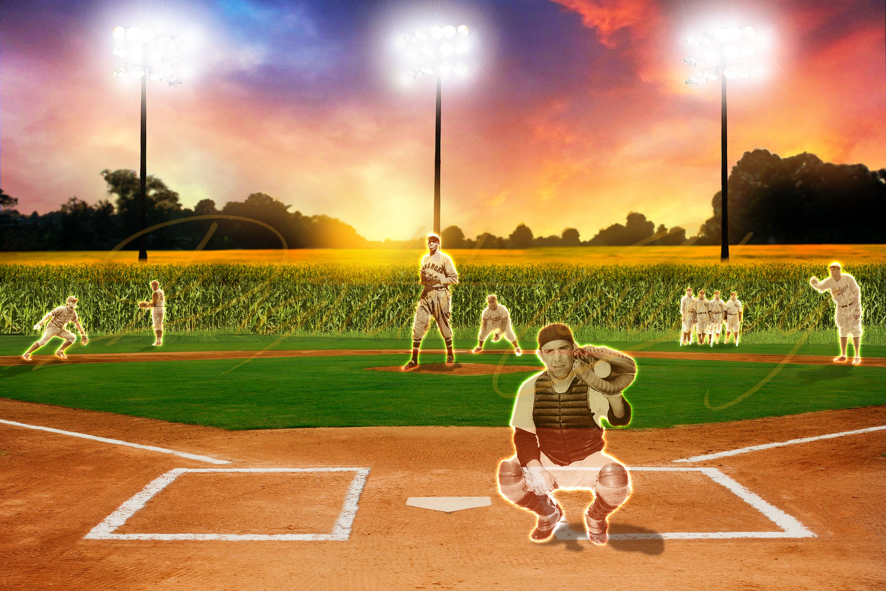 Field of Dreams Digital Background Baseball Photography | Etsy 