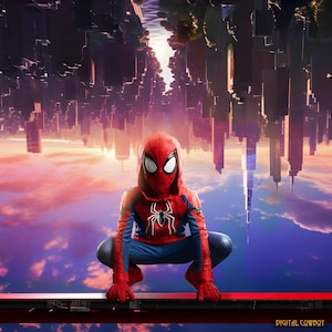 Superhero Spider Digital Background, Superhero, Digital Backdrop, New York, City, Superhero Digital Background, Composite for Photography