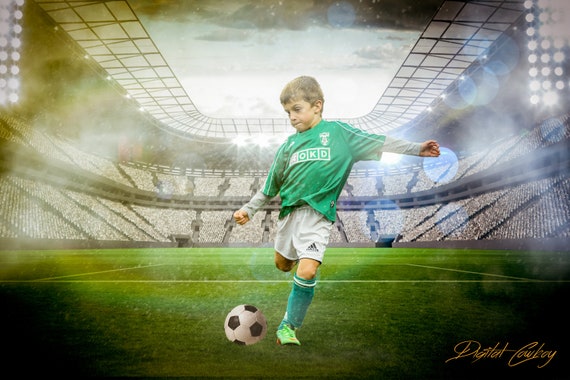 Soccer Sports Background, Soccer Stadium Digital Digital Backdrop - Etsy