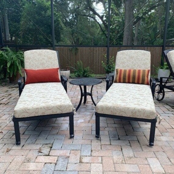 Custom Outdoor Cushion Custom Lounger Cushion Cover Custom Etsy