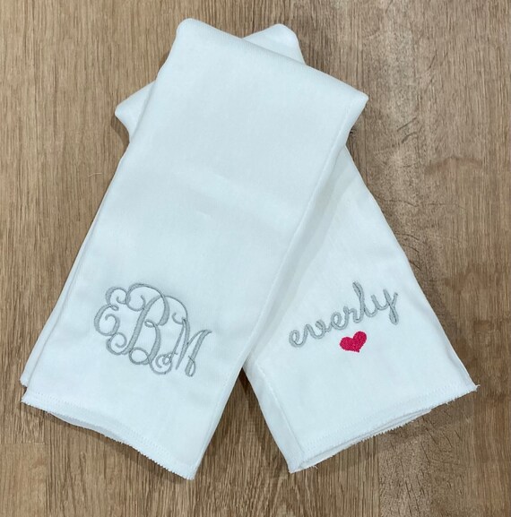 Personalized hotsell burp cloths