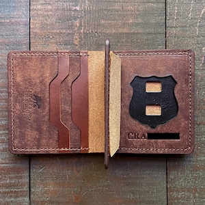 GRC - Portefeuille à 3 pochettes avec badge central