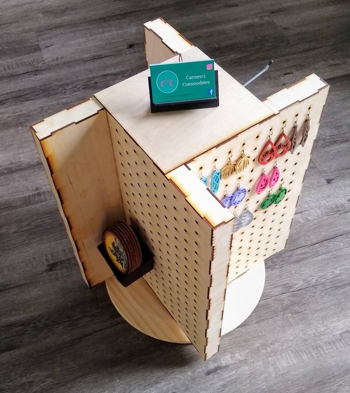 Pinwheel Pegboard Tabletop Display SVG Cut File Etsy