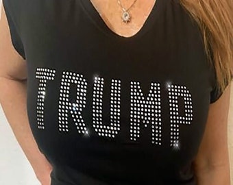Rhinestone Trump - Etsy