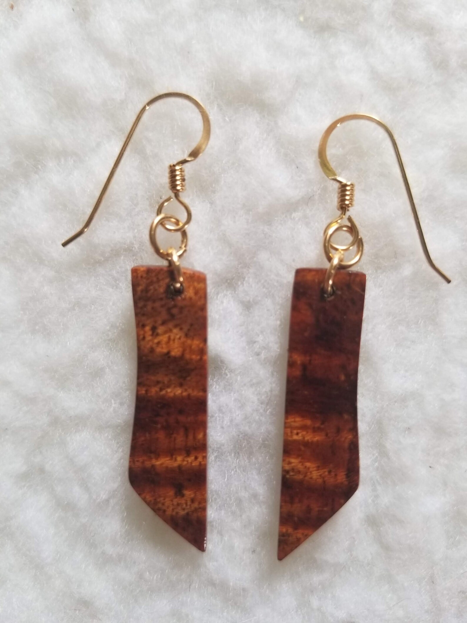 Handmade Koa Wood Earrings Etsy