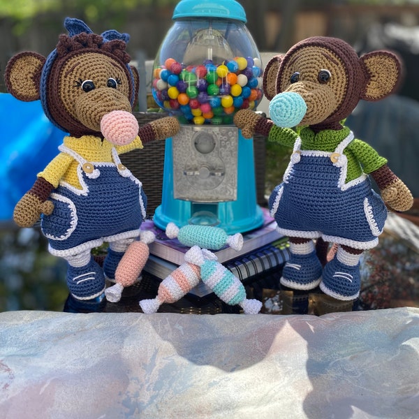 Monkey Bubble Gum Etsy