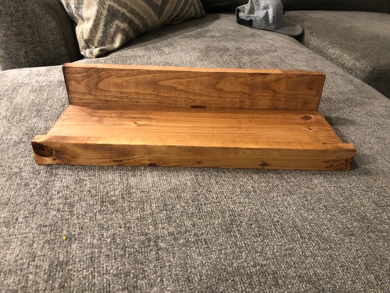 Stained Wood Shelves Etsy