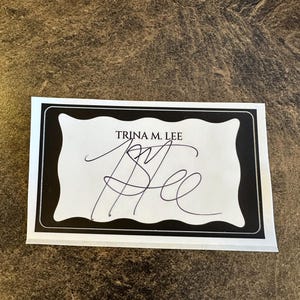 Signed Bookplate Sticker
