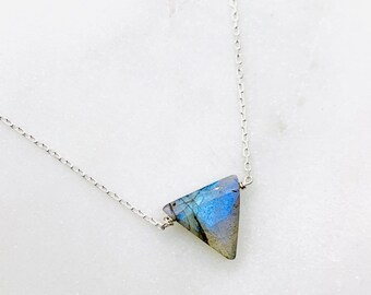 Details about Labradorite Triangle with Soft Corners 925 Sterling Silver Pendant Details about Labradorite Triangle with Soft Corners 925 Sterling Silver Pendant