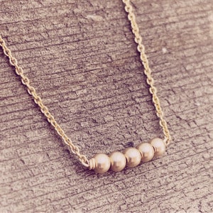Simple and Dainty Gold or Silver Necklace