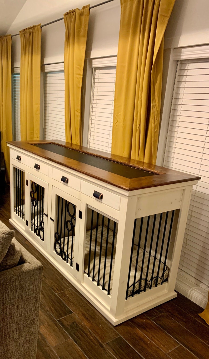Unique Custom dog Kennels X Large Double Door With Drawers Etsy