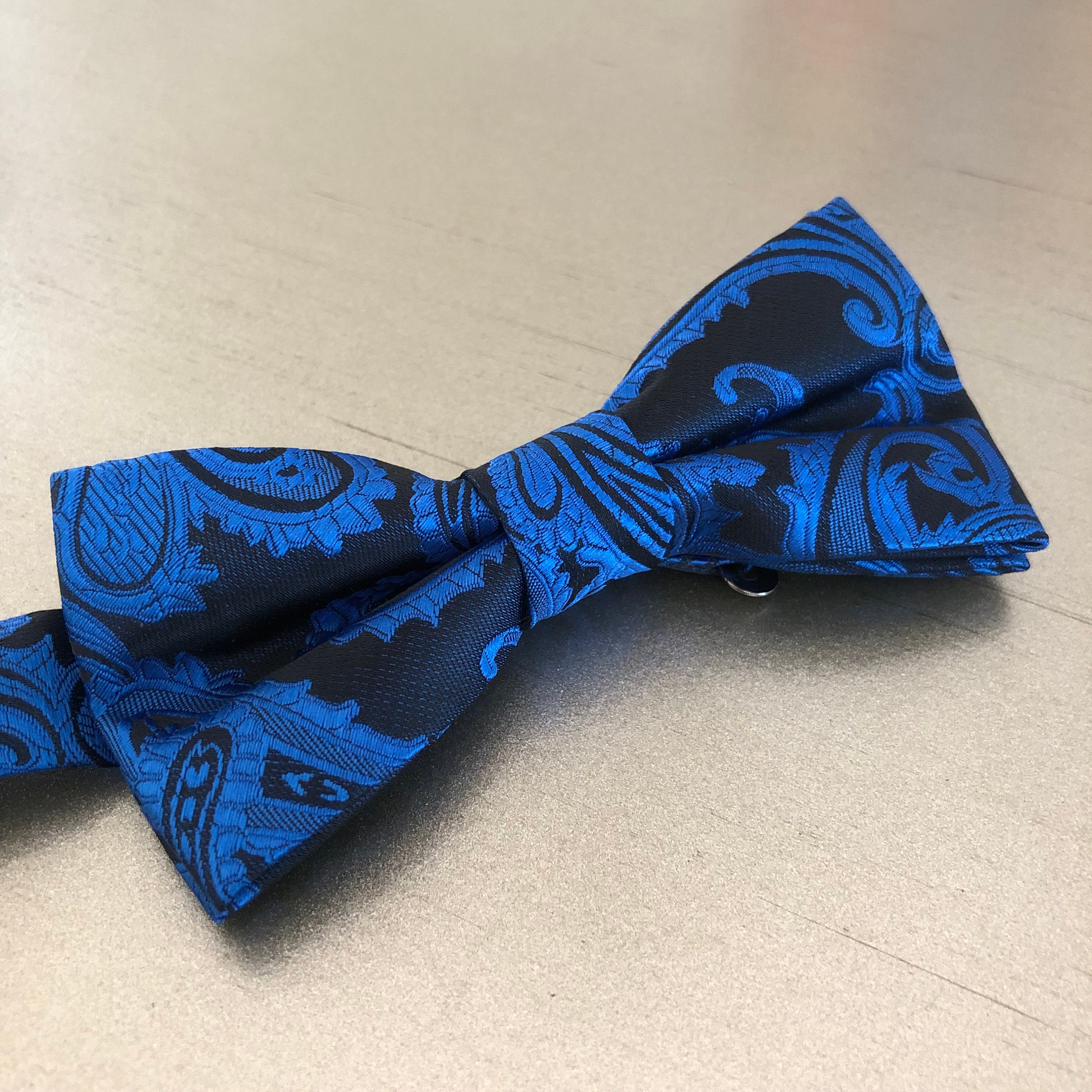 Solid Dark Royal Blue Bow Tie