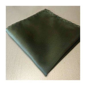 MARTINI OLIVE Green Pocket Square 10&quot; - formal wedding prom handkerchief hanky hankie 2025 Gift