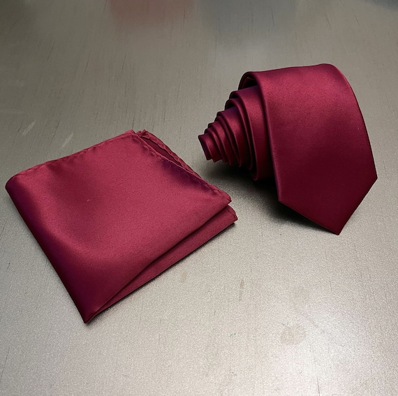 Set di fazzoletti tinta unita, tinta unita, sottile, 2,7 pollici