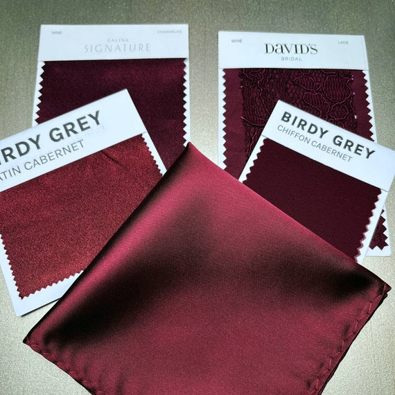WINE CABERNET Dark Burgundy Classic Self Tie Neck Tie and Pocket Square Set 3.5 Inches Wide Solid Handkerchief Hankie Wedding Formal Prom Etsy