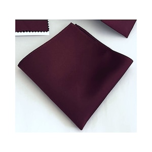 Dark BURGUNDY WINE CABERNET Pocket Square