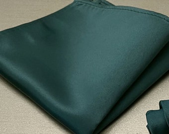 Emerald Hunter GREEN  Pocket Square Microfiber 10"