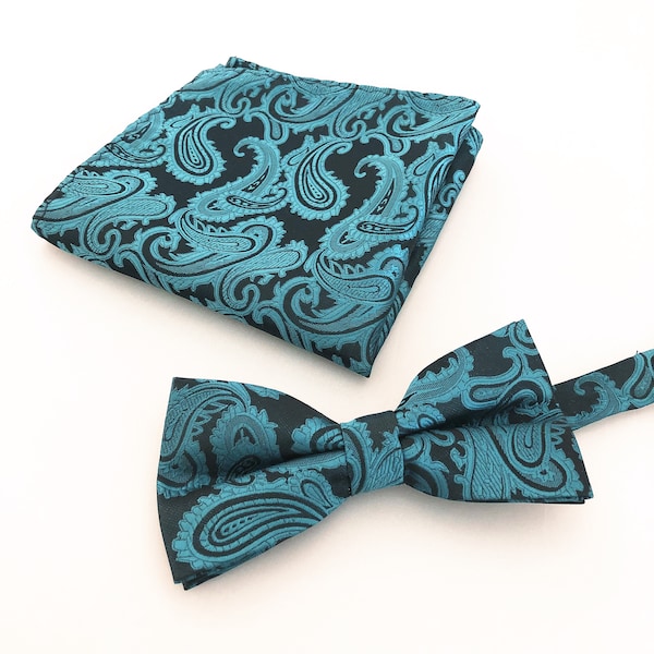 Teal Bow Tie Etsy