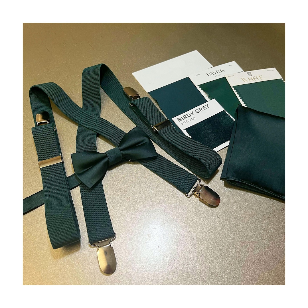 Emerald Green Suspender Belt Emerald Green Suspenders Fabric Suspenders In Emerald  Green
