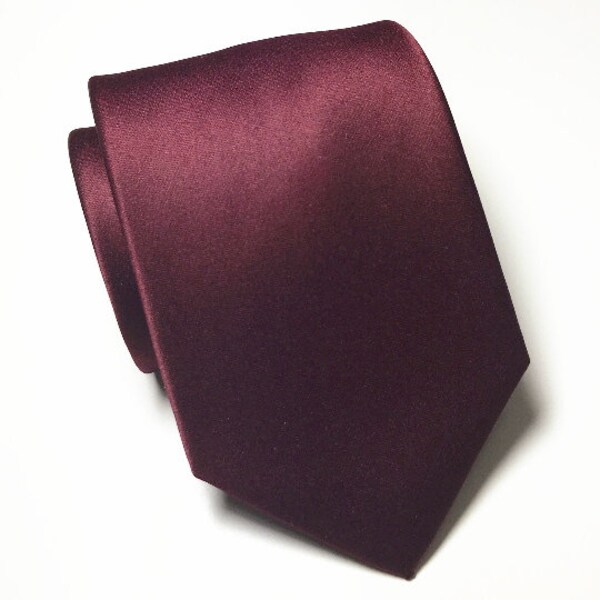 burgundy wine tie